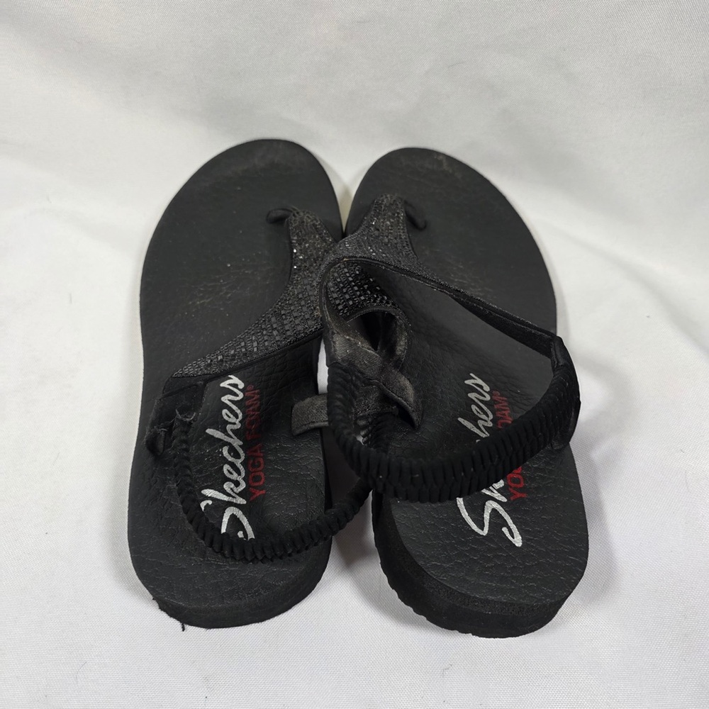 Skechers Meditation - Rock Crown Yoga Foam Sandals Women’s Size 7 - Picture 2 of 4